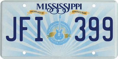 MS license plate JFI399
