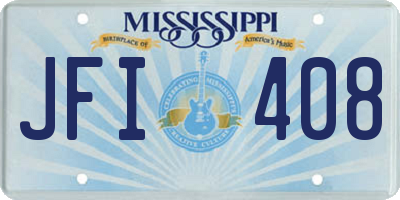 MS license plate JFI408