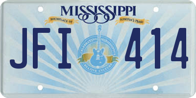 MS license plate JFI414