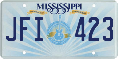 MS license plate JFI423