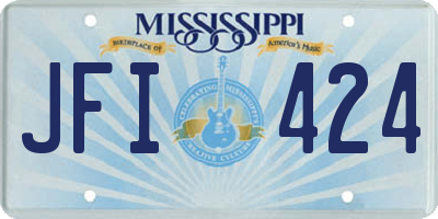 MS license plate JFI424