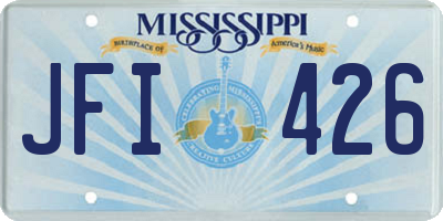 MS license plate JFI426