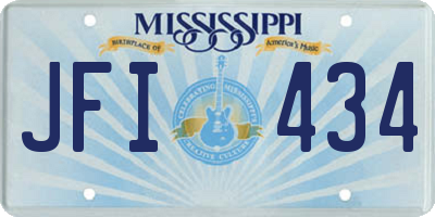 MS license plate JFI434
