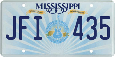 MS license plate JFI435