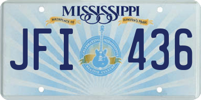 MS license plate JFI436