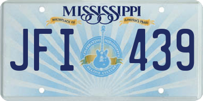 MS license plate JFI439