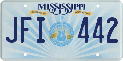 MS license plate JFI442