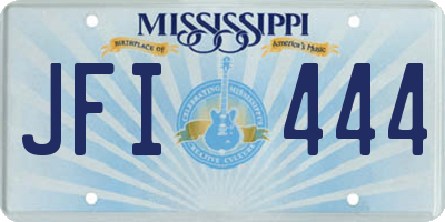 MS license plate JFI444