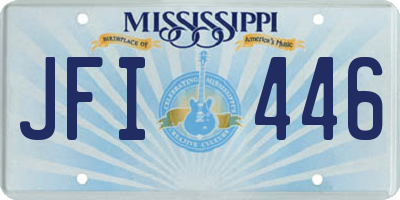 MS license plate JFI446