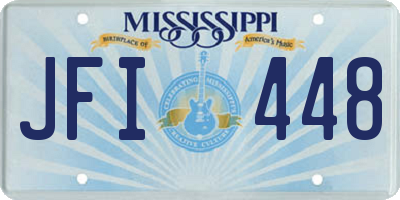 MS license plate JFI448