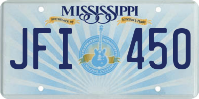 MS license plate JFI450