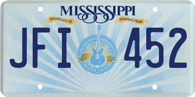 MS license plate JFI452