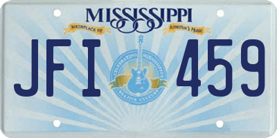 MS license plate JFI459