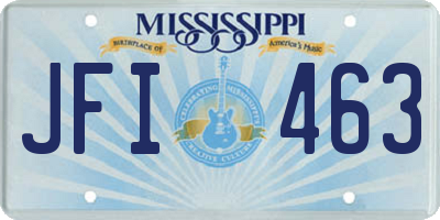 MS license plate JFI463