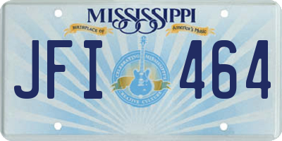 MS license plate JFI464