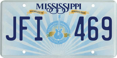 MS license plate JFI469