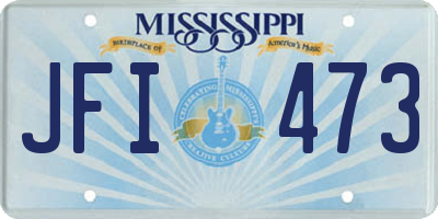 MS license plate JFI473
