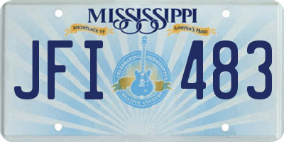 MS license plate JFI483