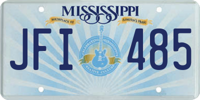 MS license plate JFI485