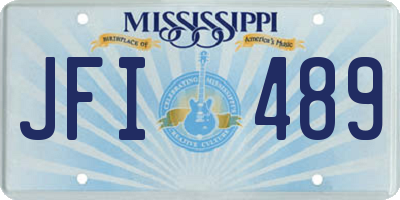 MS license plate JFI489