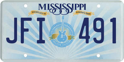 MS license plate JFI491