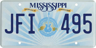 MS license plate JFI495
