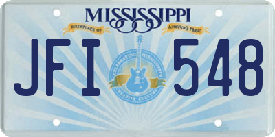 MS license plate JFI548