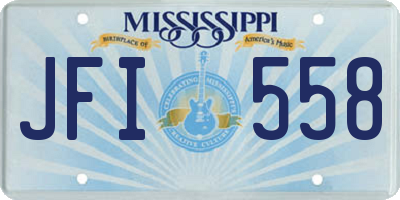 MS license plate JFI558