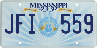 MS license plate JFI559