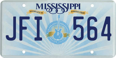 MS license plate JFI564