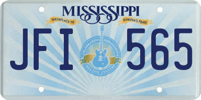 MS license plate JFI565