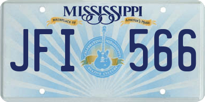 MS license plate JFI566