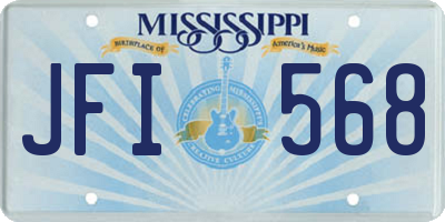 MS license plate JFI568