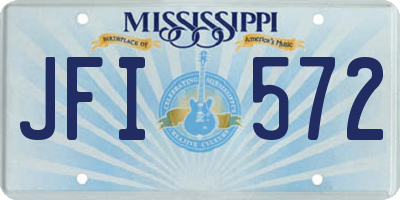 MS license plate JFI572