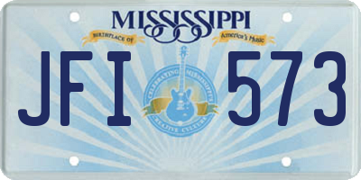 MS license plate JFI573