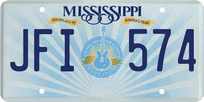 MS license plate JFI574