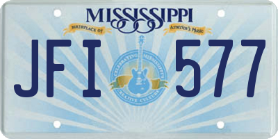MS license plate JFI577