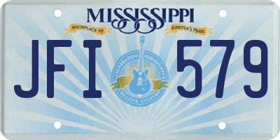 MS license plate JFI579