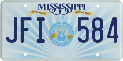 MS license plate JFI584
