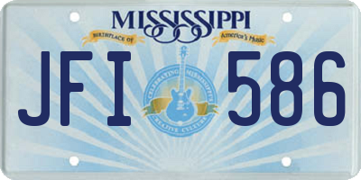 MS license plate JFI586