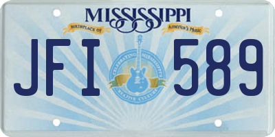 MS license plate JFI589