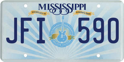MS license plate JFI590