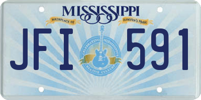 MS license plate JFI591