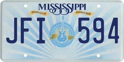 MS license plate JFI594