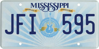 MS license plate JFI595