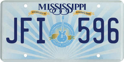 MS license plate JFI596