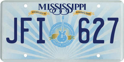 MS license plate JFI627