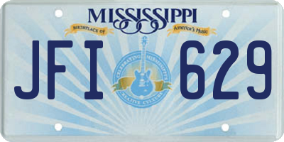 MS license plate JFI629