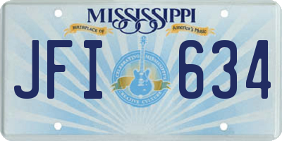 MS license plate JFI634