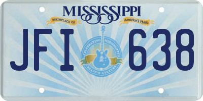 MS license plate JFI638